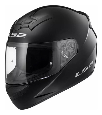 Casco Integral Ls2 Negro Liso | Oferta!  Moto Protección