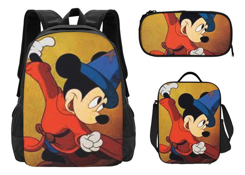Set De Tres Piezas De Dibujos Animados De Mickey Micky Mouse