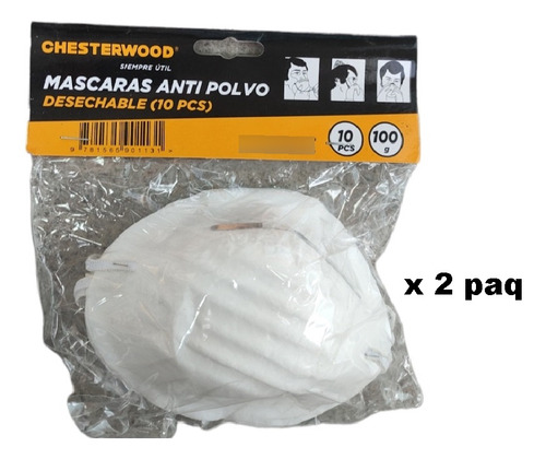 Mascarilla Para Partículas No Toxicas Chesterwood (10und)