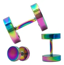 Comprar 1 Piercing 8mm Tornasolado Falso Expansor A Rosca C:8097