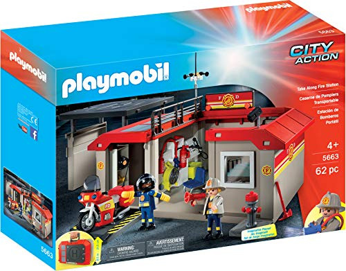 Estación De Bomberos Take Along De Playmobil