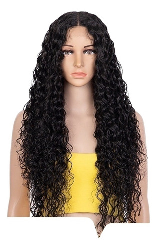 Pelucas De Cabello Humano De Onda Rizada Pelucas 69 Cm Para