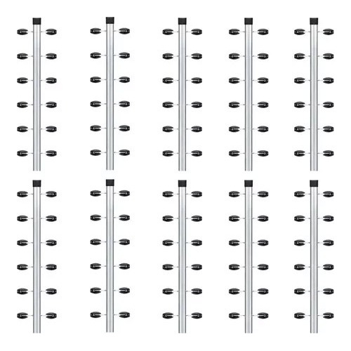 10pcs Haste Canto Cerca Elétrica Industrial 23x23 Aluminio 