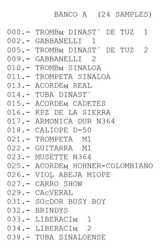 Samples Para Korg Tr Y Triton Le De Calidad Y Garantizado
