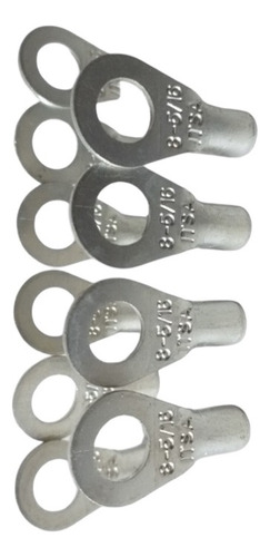 Terminal Eléctrica Zapata Calibre 1/0 Awg Ojillo 3/8 25pz