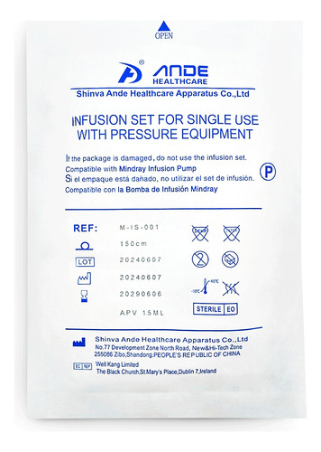 Set De Infusion Minivolumen Tiva/tci 150cm 1.5 Ml