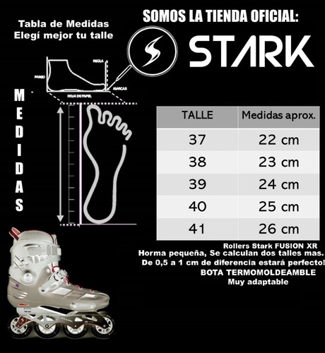 Rollers Profesional Bota Rígida Stark Fusion Xr 80mm Abec 11