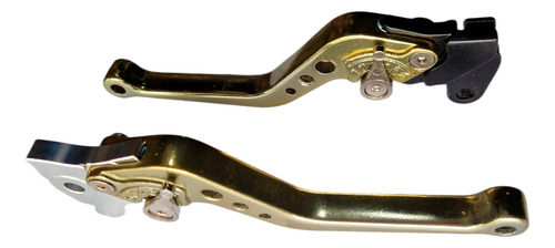 Par De Manete Freio Embreagem C Regulagem Fazer Lander Ouro