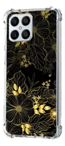 Comprar Funda Antigolpes Para Huawei Flores Dorado Mujer