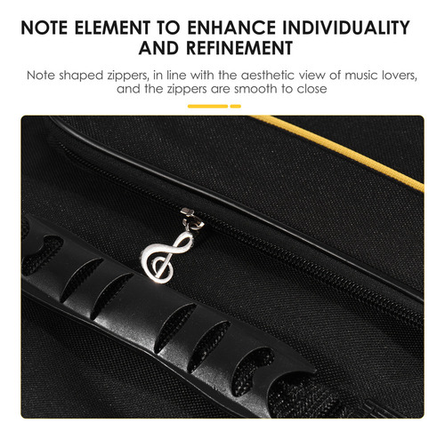 Yue Funda For Guitarra 41: Buey Grueso, Acolchada Y Con