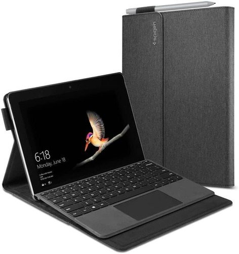 Funda Spigen Stand Folio Para Surface Go 2 Gris