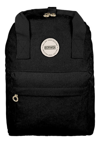 Mochila De Corderoy Borwek Porta Notebook 13'' Oficina