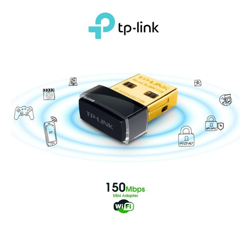 Tplink 150mbps 2.4ghz Diseño Nano Usb 2.0 Pc Laptop Wifi
