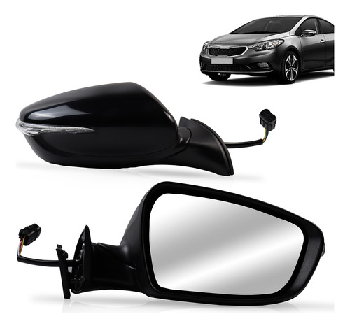 Par Retrovisor Cerato 14 15 16 17 18 19 Elétrico Com Pisca