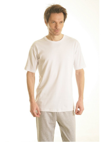 Imagen 2 de 6 de Camiseta Talle Especial Interlok Manga Corta Escote Redondo