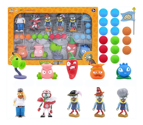 Juego Plantas Vs Zombies Juguetes De Colección Para Niños 