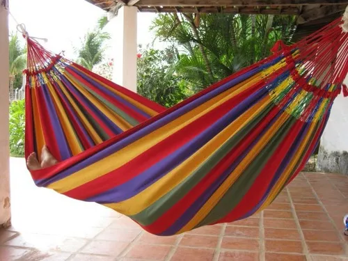 Hamacas 2 Plazas, 100% Algodon Color Multicolor