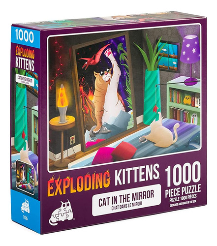 Exploding Kittens 1000 Piece Jigsaw Puzzle | Gato En El Espe