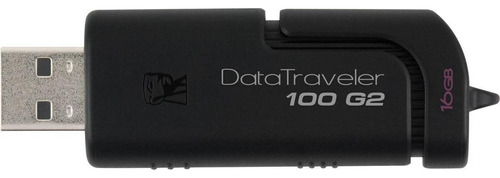 Pendrive Kingston DataTraveler 100 DT100 16GB 2.0 preto