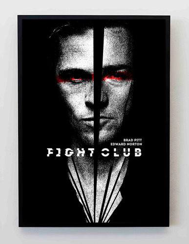 Cuadro 33x48cm Poster Fight Club Edward Norton Brad Pitt