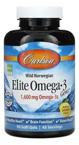 Comprar Carlson Labs Elite Omega 3 1600 Mg 90 Softgels Sabor Limón