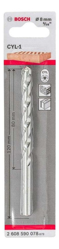Broca Para Concreto 5/16 X 120mm Bosch 2608590078