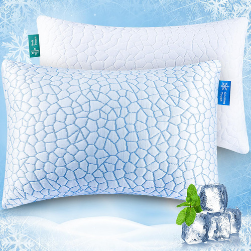 Qutool Juego De 2 Almohadas Viscoelásticas Tamaño King Mmg