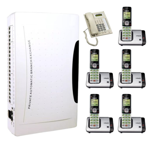 Kit Conmutador 4x16; Tel. Multilínea; 5 Ext Vtech Cs6719