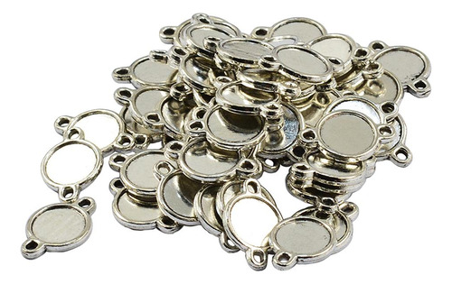 4 Colgantes Bases De Espacios En Cabujones Joyas Diamentes