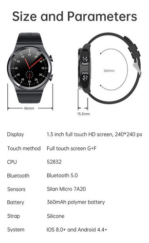 Audífonos Gt69 Smart Watch Tws 2 En 1 Para Xiaomi Huawei