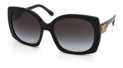 Gafas de sol - Dolce & Gabbana - Dg4385 501/8g 58 Color de montura: negro, color varilla, negro, color de lente: gris, diseño de espejo