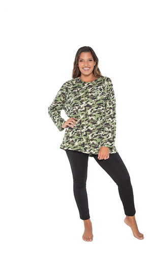 Imagen 5 de 8 de Pijama De Mujer Invierno Combinado Art 578