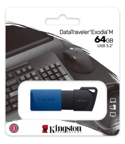 Pendrive Memoria Usb 3.2 Kingston 64gb Nuevo Tienda