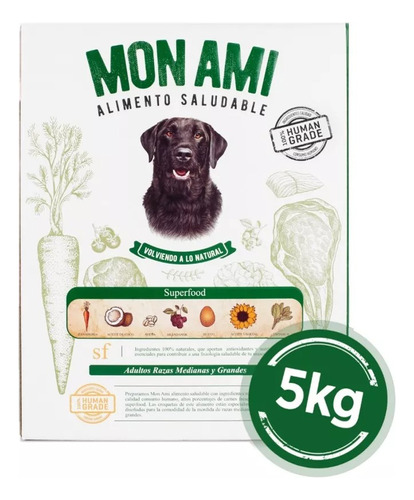 Mon Ami Alimento Superfood Perro Adulto Mediano Grande 5 Kg