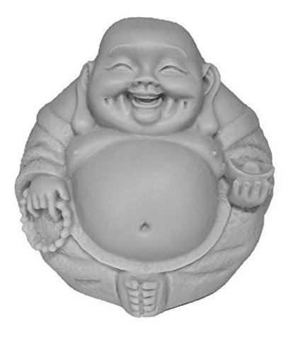 Figura Decorativa De Buda Feliz De 30 En Texto En Ingles Ri