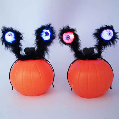 Faixa De Cabelo Luminosa De Halloween, 3 Peças De Cor Aleató