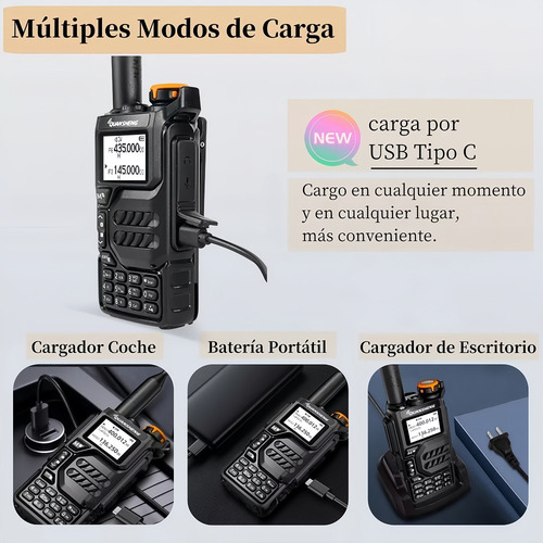 1 Walkie Talkie Radio Uvk5 Manos Libres 200 Canales