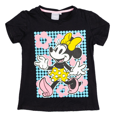 Remera Niña Manga Corta Minnie Mouse Original Disney