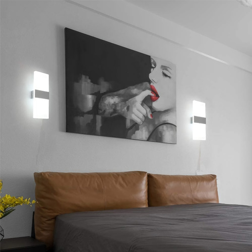 Lampara Aplique Pared Led Moderno X 4 Unidades