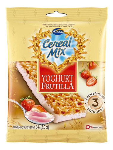 Barra  Yoghurt Frut 26 Gr Cere.mix Barras De Cereal