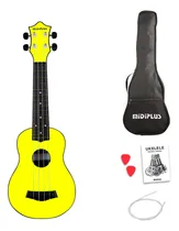 Comprar Ukelele Midiplus Mu3 Soprano Diestro + Funda Púas Amarillo