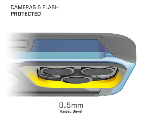 Funda / Carcasa De Aluminio Para iPhone 16 Pro Max - Marca Ghostek Modelo Atomic - Color Prismatico