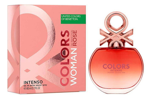 Benetton Colors Rose Woman Intenso Feminino Edp 80ml