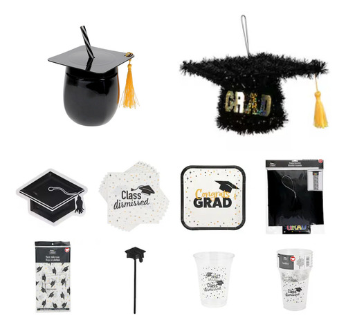 Kit Genérico De Fiesta Para Celebrar Graduación Con Estilo