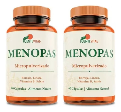 Menopas - Menopausia Bochornos -  Regulador Hormonal Natural Sabor Pack X 2