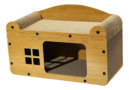 Casa De Cartón Para Gatos, Cama De Salón, Castillo, L