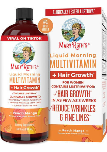 Mary Ruth's Suplemento Multivitamínico Crecimiento Cabello