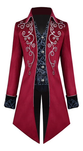 Men's Medieval Coat Overcoat Steampunk Lapel