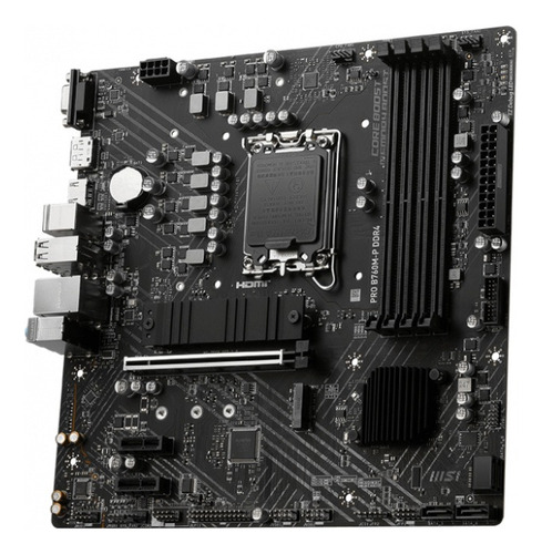 Tarjeta Madre Msi, Pro B760m-p Ddr4, Micro-atx, Hdmi, 128 Gb