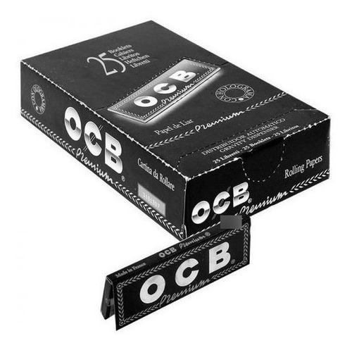 Imagen 1 de 2 de Papel Ocb Premium Black - Papelillos 1  1/4 X25u